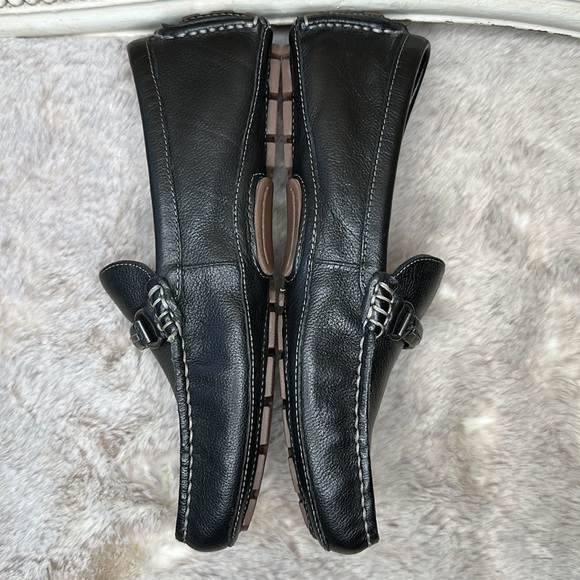 Johnston & Murphy | Men's Gibson Black Leather Bit J Flex Driving Loafer - Picture 4 of 13